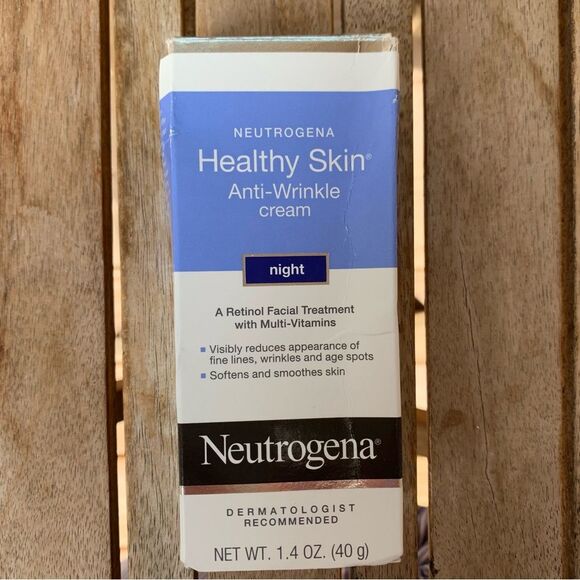 Neutrogena Healthy Skin Anti-Wrinkle Cream Night 1.4 oz NEW (Lot of 3) - Picture 3 of 8